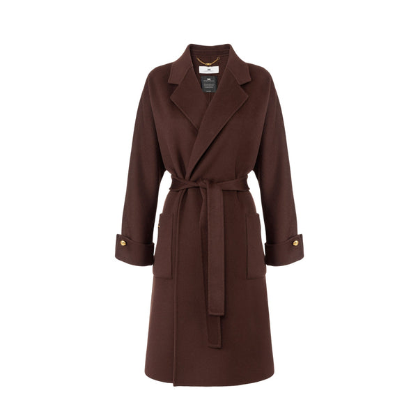 Elisabetta Franchi Cappotto Cappotto Donna over con cintura 38 - Francavilla Moda